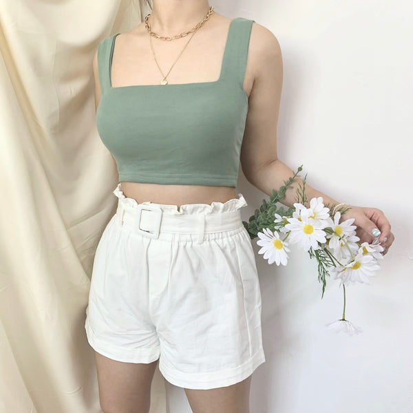 Joye Padded Crop (Fern Green)