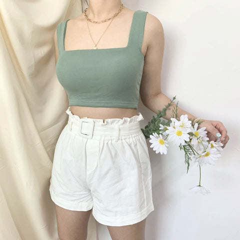 Joye Padded Crop (Fern Green)