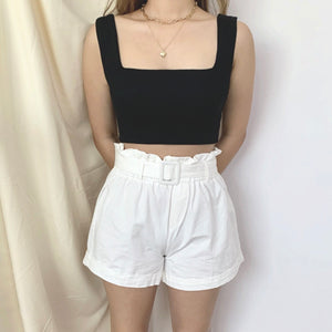 Joye Padded Crop (Coal Black)