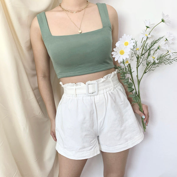 Joye Padded Crop (Fern Green)