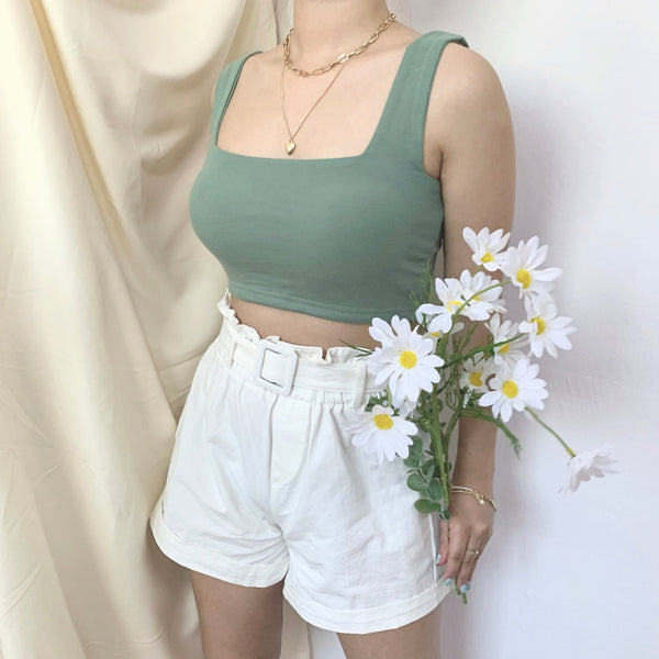 Joye Padded Crop (Fern Green)