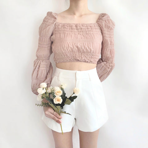 Relyn Sequin Crop (Ash Pink)