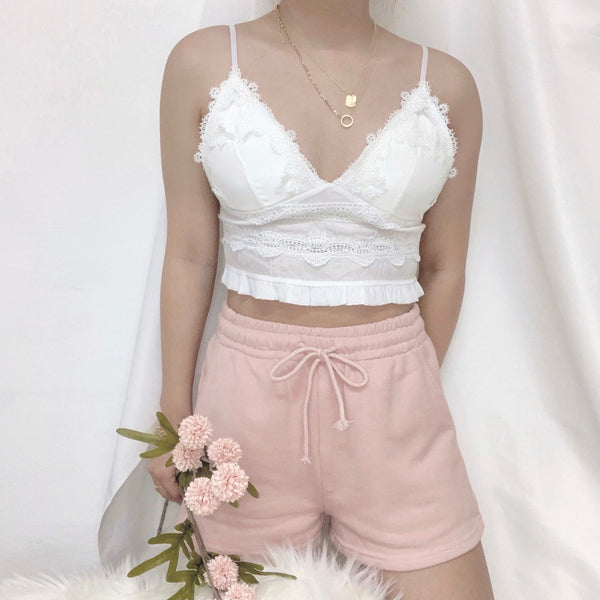 Cleo Padded Bralette (White)