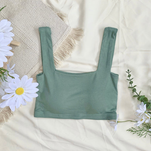 Joye Padded Crop (Fern Green)