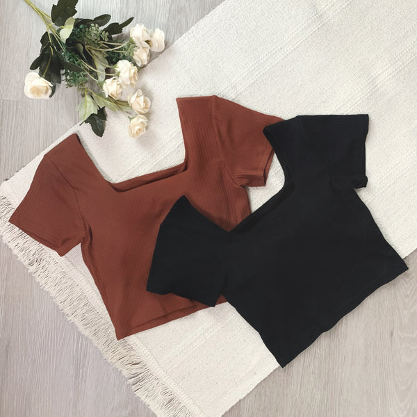 Dahlia Padded Top (Premium) (Rust)