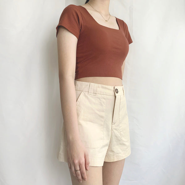 Dahlia Padded Top (Premium) (Rust)