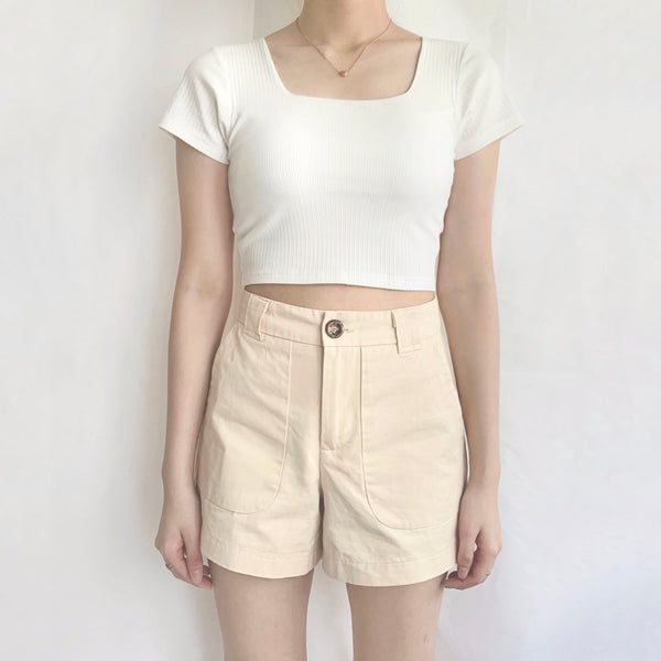 Dahlia Padded Top (Premium) (White)