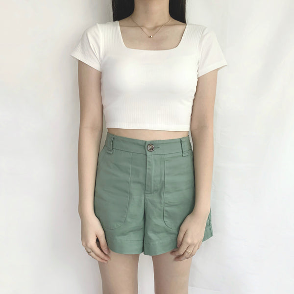 Dahlia Padded Top (Premium) (White)