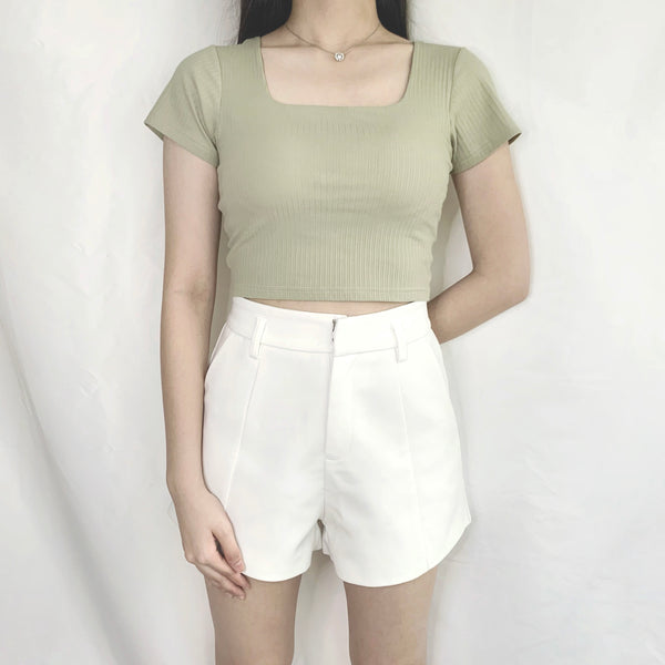 Dahlia Padded Top (Premium) (Sage)