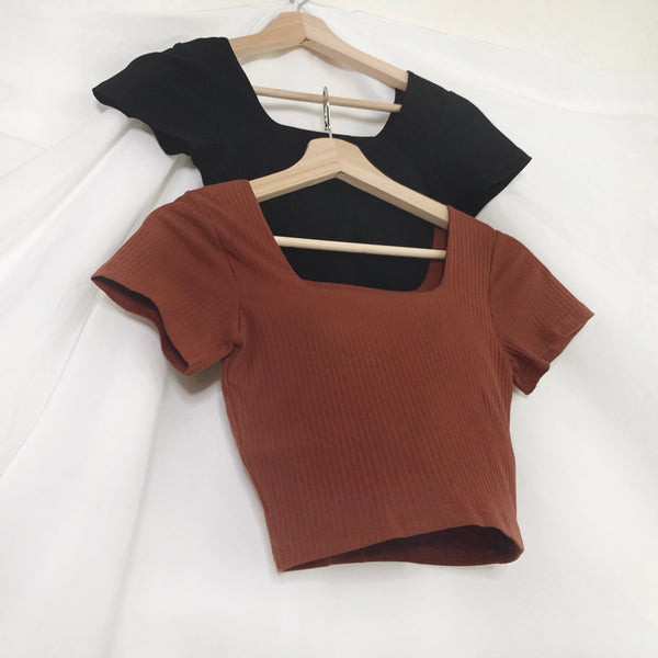 Dahlia Padded Top (Premium) (Rust)