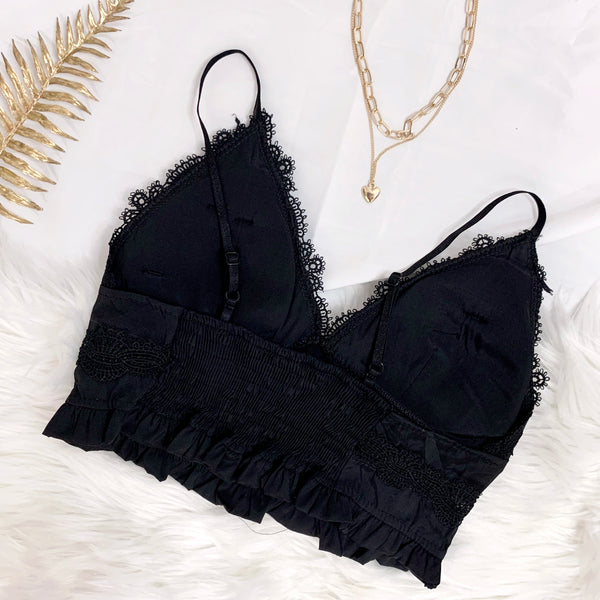 Cleo Padded Bralette (Black)