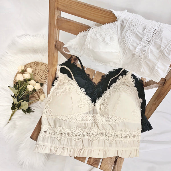 Cleo Padded Bralette (White)